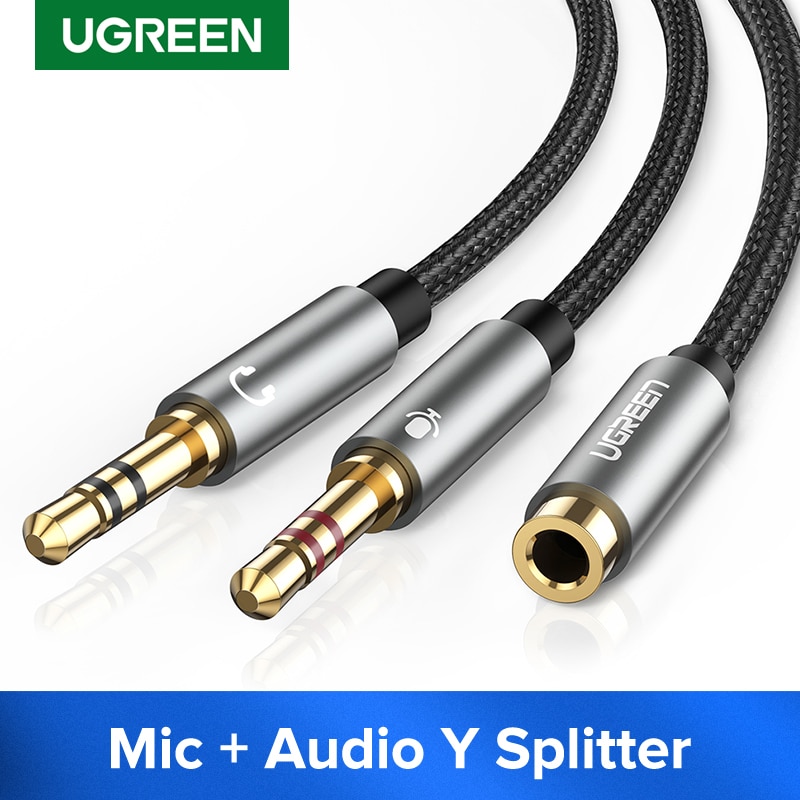 Ugreen-й  ǻ 3.5mm  2  3.5mm ũ  Y й ̺, -PC 